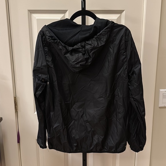 Starter Girls' Popover Packable Jacket Storm Star  1/4 Zip Black Hooded - Picture 10 of 16